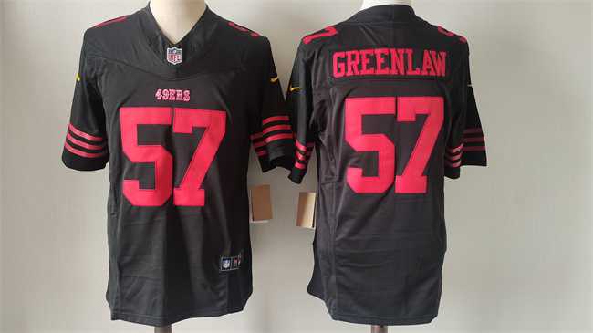 Men%27s San Francisco 49ers #57 Dre Greenlaw Black 2024 F.U.S.E. Vapor Untouchable Limited Stitched Football Jersey